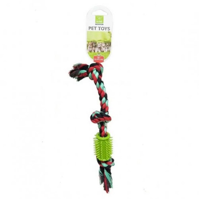 Nunbell Dişlikli Köpek Oyun Halatı