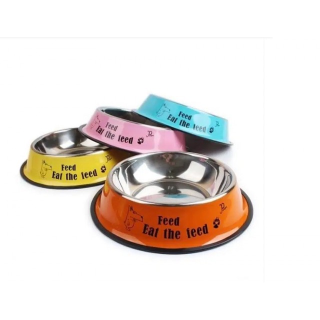 Nunbell Renkli Çelik Mama Kabı 18 Cm