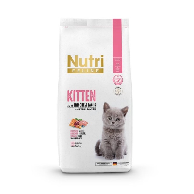 Nutri Feline Glutensiz Somonlu Düşük Tahıllı Yavru Kedi Maması 2 kg