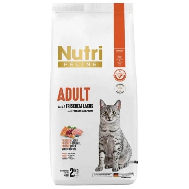 Nutri Feline Glutensiz Somonlu Düşük Tahıllı Yetişkin Kedi Maması 2 kg