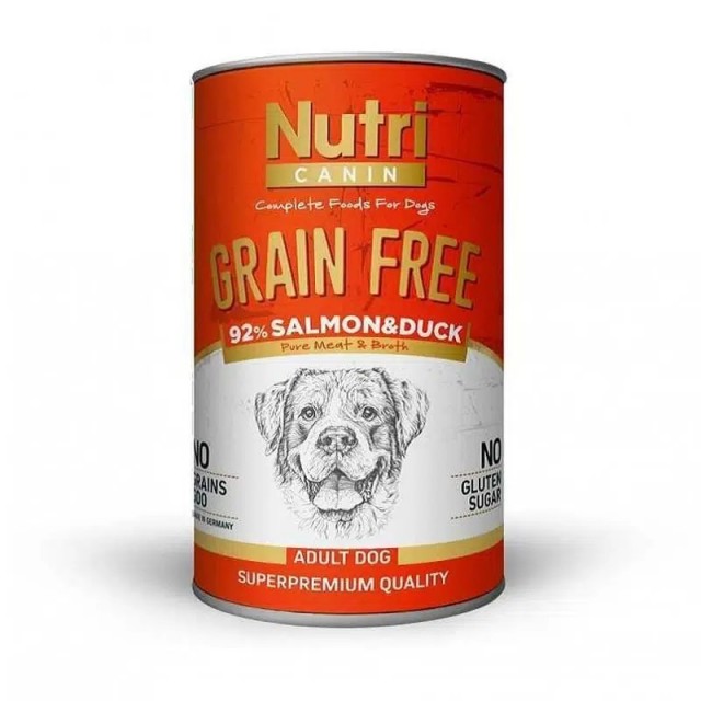 Nutri Somonlu Ördekli Yetişkin Köpek Konservesi 400 Gr