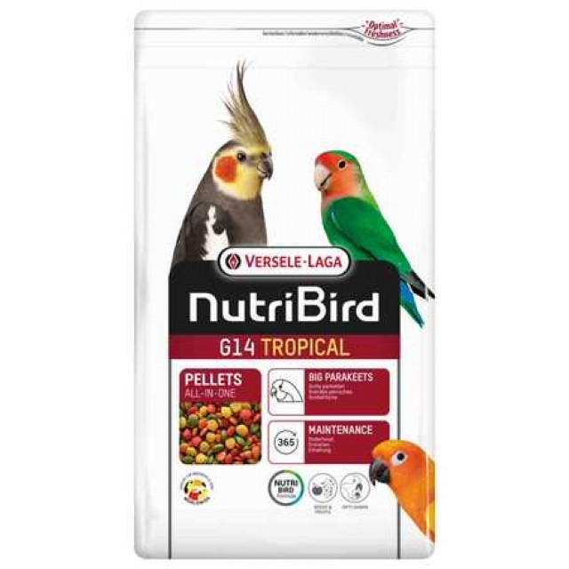Versele Laga Nutribird G14 Tropical Paraket Pelet Yem 1kg