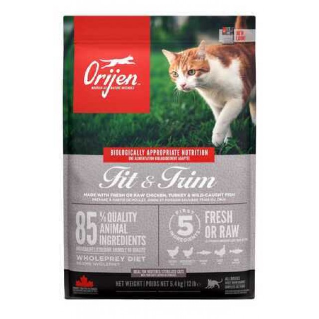 Orijen Fit & Trim Fazla Kilolu Kediler için Tahılsız Light Kedi Maması 5,4kg
