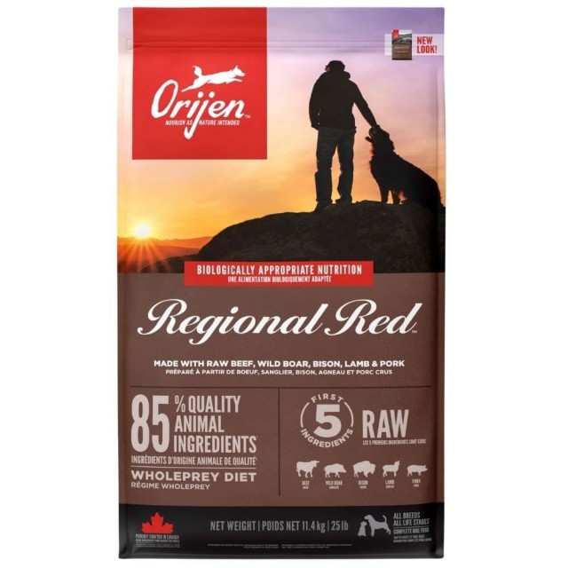 Orijen Regional Red Kırmızı Etli Tahılsız Yetişkin Köpek Maması 11,4 kg
