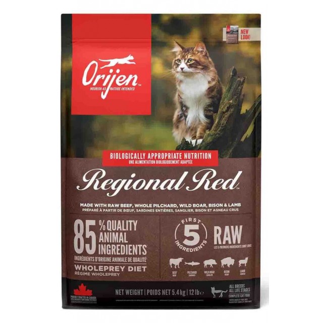 Orijen Regional Red Tahılsız Kırmızı Etli Kedi Maması 5,4kg