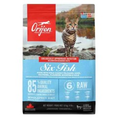 Orijen Six Fish Tahılsız Balıklı Yetişkin Kedi Maması 1,8kg
