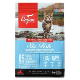 Orijen Six Fish Tahılsız Balıklı Yetişkin Kedi Maması 1,8kg