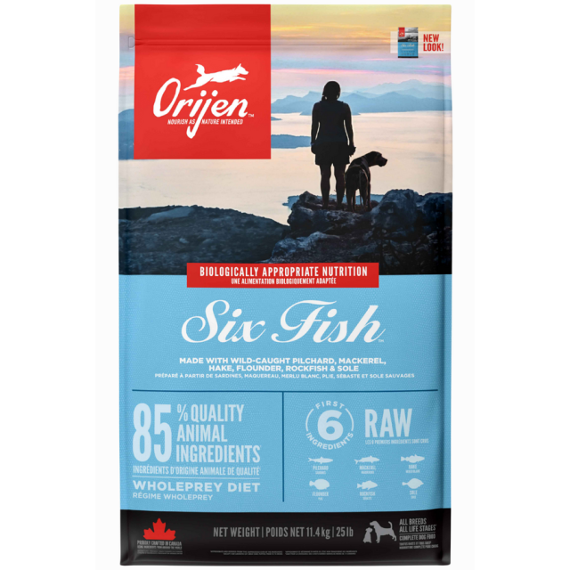 Orijen Six Fish Tahılsız Balıklı Yetişkin Köpek Maması 11,4kg