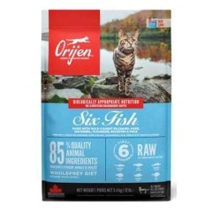 Orijen Six Fish Tahılsız Balıklı Yetişkin Kedi Maması 5,4kg