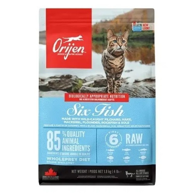 Orijen Six Fish Balık Etli Kedi Maması 1,8 kg
