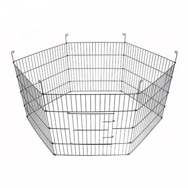 Orijin Katlanır Tel Köpek Çiti 60*54 cm-6 Panel KC6054