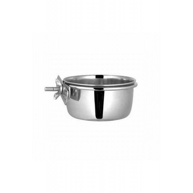 Orijin Vidalı Metal Kuş Yem Kabı 20 Oz 12,5 Cm