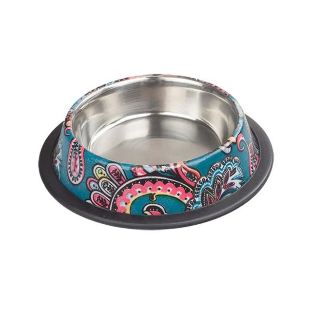 Oripet Hint Desenli Çelik Mama Kabı 16 Oz 24469