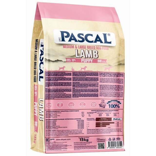 Pascal Kuzulu ve Pirinçli Yavru Köpek Maması 15kg