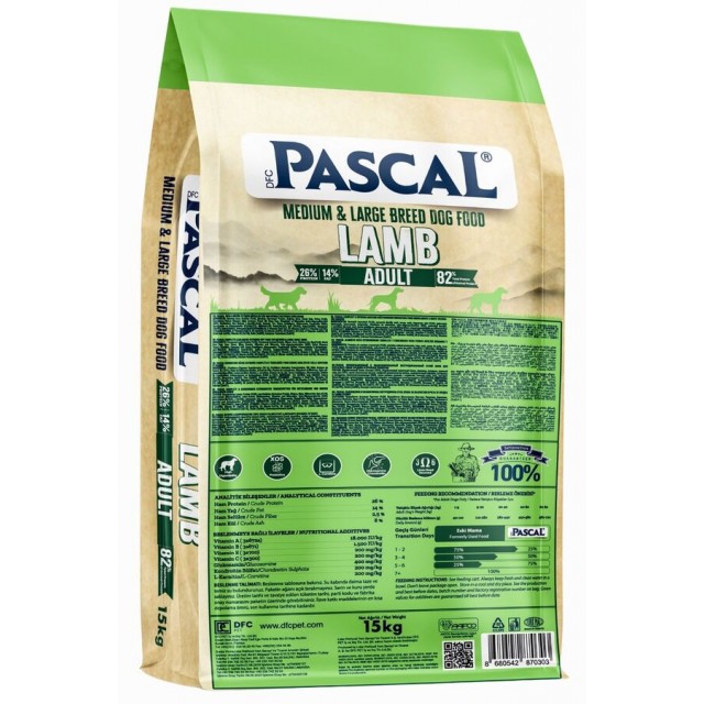 Pascal Kuzulu ve Pirinçli Yetişkin Köpek Maması 15kg