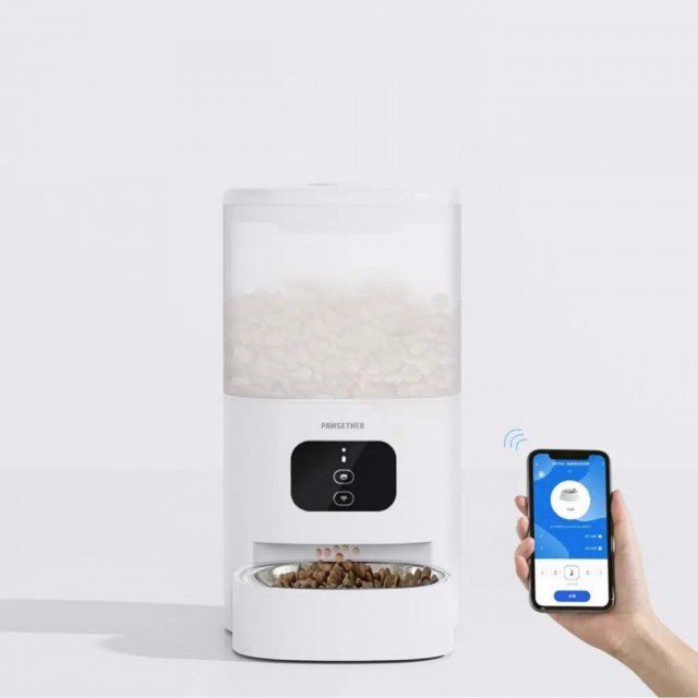 Pawgether F2S Kedi ve Köpekler İçin Wifi Versiyon Otomatik Mama Kabı 4 Litre