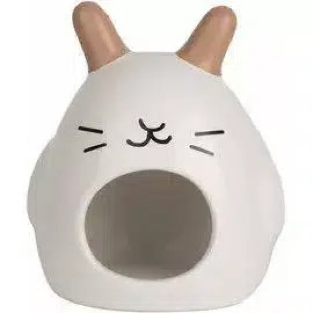 Pawise Hamster Yuvası Tavşan Şekilli Kahve 11*10*12 Cm 39094
