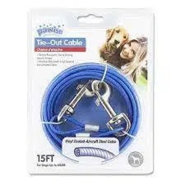 Pawise Köpek Bahçe Bağlama Çelik Halatı 6M 60LBS 11512
