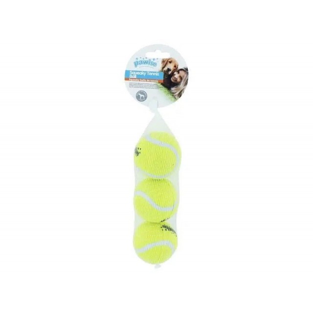 Pawise köpek oyuncak sesli tenis topu 3 lü 14754
