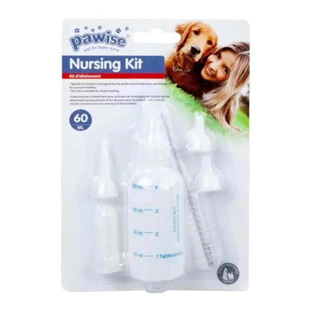 Pawise Yavru Kedi ve Köpek Biberon Seti 60 ml