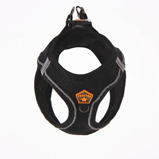 Pawstar Air Mesh Göğüs Tasması XL Siyah