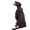 Pawstar Büyük Irk Köpek Yağmurluğu Kapşonlu Uzay Desen 22566 - 6XL
