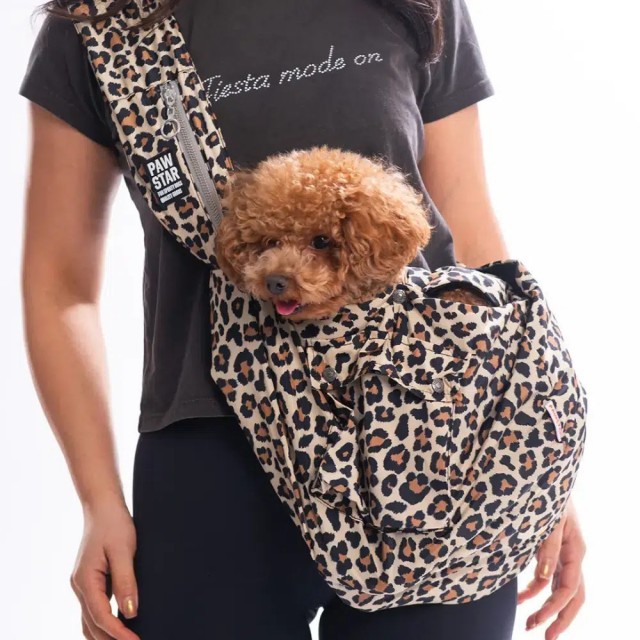 Pawstar Cross Body Leopar Desenli Omuz Taşıma Çantası 23022