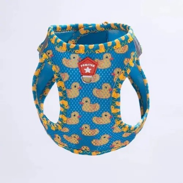 Pawstar Ducks Desenli Air-mesh Göğüs Tasması M