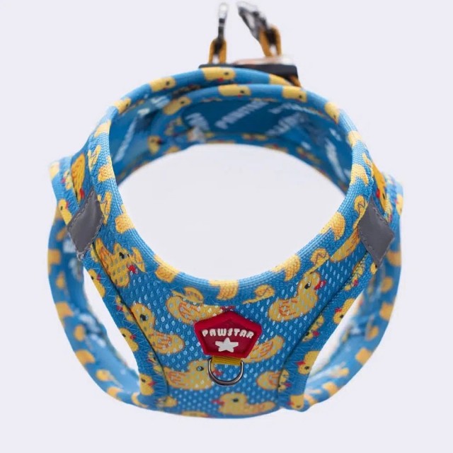 Pawstar Köpek Göğüs Tasması Ducks Desenli XS
