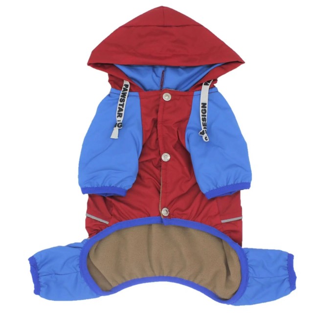 Pawstar Köpek Tulum Mont Kırmızı Mavi 21558 - S