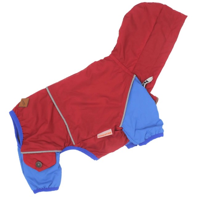 Pawstar Köpek Tulum Mont Kırmızı Mavi 21558 - S