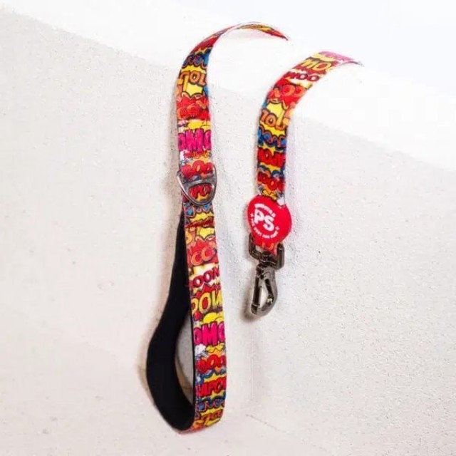 Pawstar Wow Desenli Şerit Köpek Gezdirme Sevk Kayışı 2*120 Cm