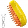 Pet Brush Kedi ve Köpekler İçin Buharlı Tüy Toplama ve Masaj Tarağı