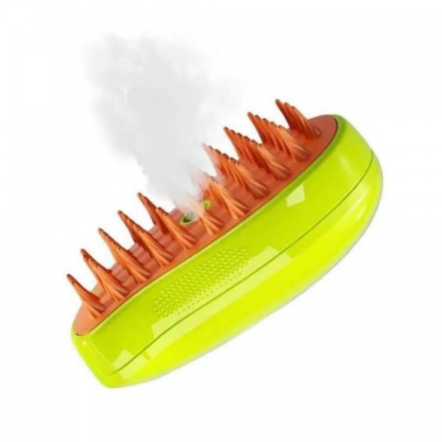 Pet Brush Kedi ve Köpekler İçin Buharlı Tüy Toplama ve Masaj Tarağı