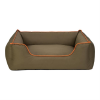 Pet Comfort Alpha Köpek Yatağı Haki w Turuncu Biye Large 105x85 cm