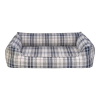 Pet Comfort Delta Lacivert Kareli Köpek Yatağı Large 105x80 cm
