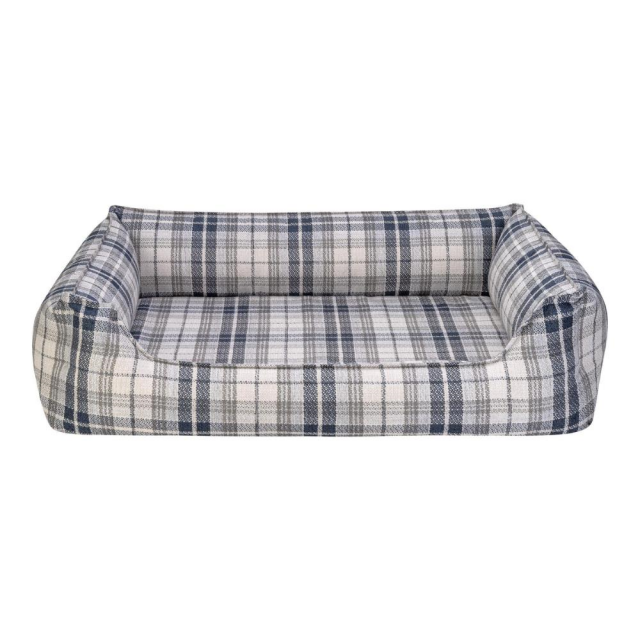 Pet Comfort Delta Lacivert Kareli Köpek Yatağı Medium 90x70 cm