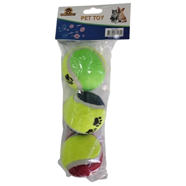 Pet Pretty Sert Tenis Topu Köpek Oyuncağı 3'lü