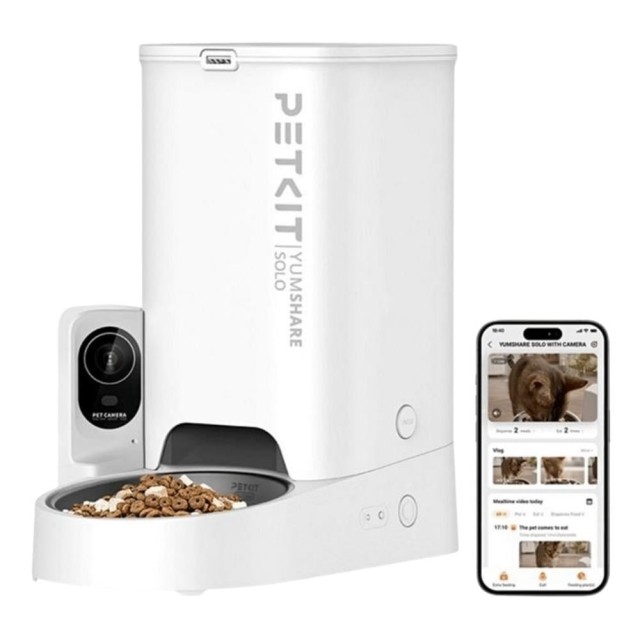 Petkit Yumshare Solo Kameralı Akıllı Mama Kabı Beyaz