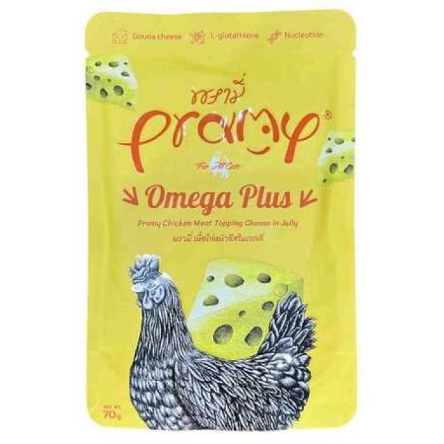 Pramy Jöle İçinde Tavuklu ve Peynirli Yetişkin Kedi Maması 70gr