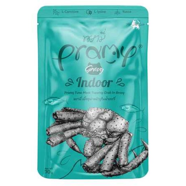 Pramy Sos İçinde Yengeç Çubuklu ve Ton Balıklı Yetişkin Kedi Konservesi 70gr