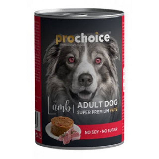 ProChoice Kuzu Etli Şekersiz Ezme Yetişkin Köpek Konservesi 400gr