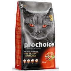 ProChoice Pro 33 Adult Somon ve Karidesli Kısırlaştırılmış Kedi Maması 2kg
