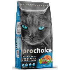 ProChoice Pro 34 Somon ve Pirinçli Yetişkin Kedi Maması 15kg
