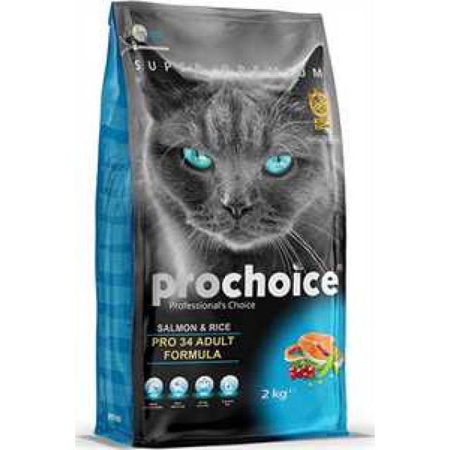 ProChoice Pro 34 Somon ve Pirinçli Yetişkin Kedi Maması 2kg