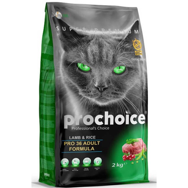 ProChoice Pro 36 Kuzu Eti ve Pirinçli Yetişkin Kedi Maması 2kg