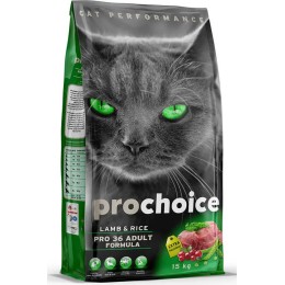 ProChoice Pro 36 Kuzu Eti ve Pirinçli Yetişkin Kedi Maması 15kg
