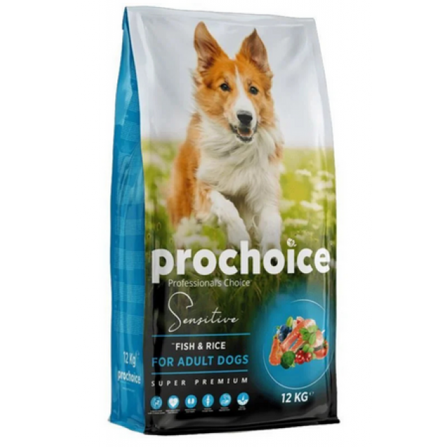 ProChoice Sensitive Skin Balık ve Pirinçli Hassas Derili Yetişkin Köpek Maması 12kg