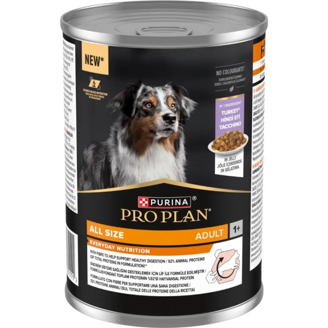 Pro Plan Everday Nutrition Jöle İçerisinde Hindi Etli Köpek Konservesi 400 Gr 12 Adet