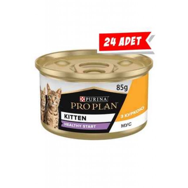Pro Plan Kitten Tavuklu Yavru Kedi Konservesi 85gr (24 Adet)